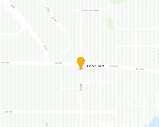A map showing the location of the Aussie RideShare office in Melbourne.